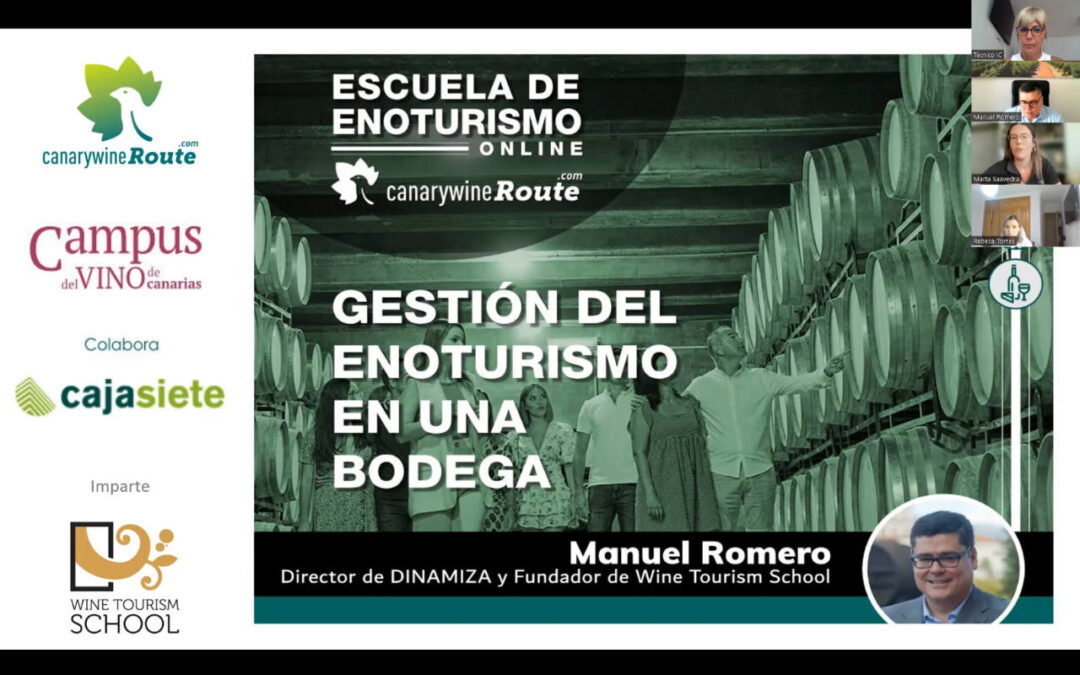 Canary Wine Route comienza su ciclo de formación en enoturísmo con el webinar “Gestión Del Enoturísmo En Una Bodega”